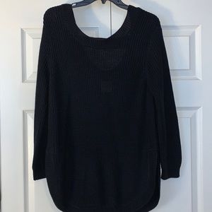 Black tunic sweater